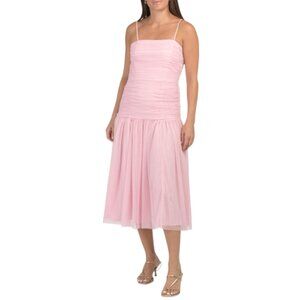 HUTCH Porta Ruched Midi Dress